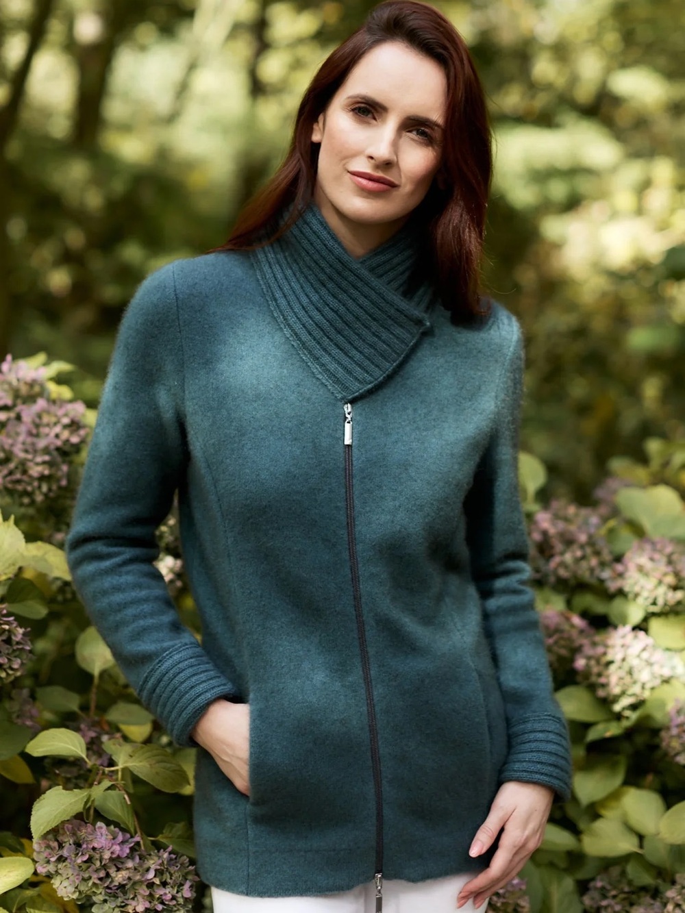 Merinomink Selwyn Jacket in Feather Teal XL